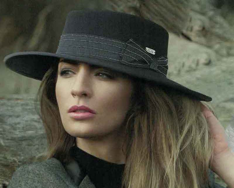 Bolero hat is a classic hat style that make you dream about the lifestyle and passion. Women is wool felt black bolero hat