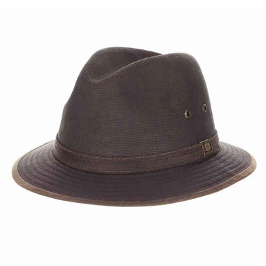 Gulf Bio Washed Twill Safari Hat - Stetson Hats Safari Hat Stetson Hats STW418-BRN3 Brown Large 
