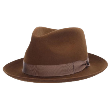 Cassatt Fur Felt Fedora with 3 Ways Band - Biltmore Hats Fedora Hat Biltmore Hats BF4990CASS22WA72 Walnut M/L  (7 1/4; 58 cm) 