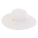 Criss Cross Woven Brim Beach Hat - Sun 'N' Sand Hats Wide Brim Sun Hat Sun N Sand Hats HH2319C Taupe Tweed OS 