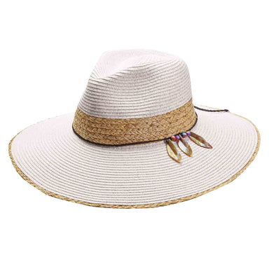 Lurex Straw Safari by John Callanan Safari Hat Callanan Hats WScr256WH White  