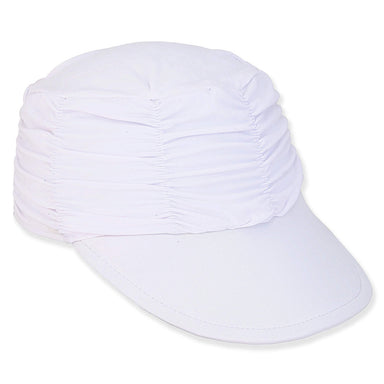 Lycra® Aqua Cap for Small Heads - Sunny Dayz Petite Hat Cap Sun N Sand Hats HK484 White Small (54 cm) 