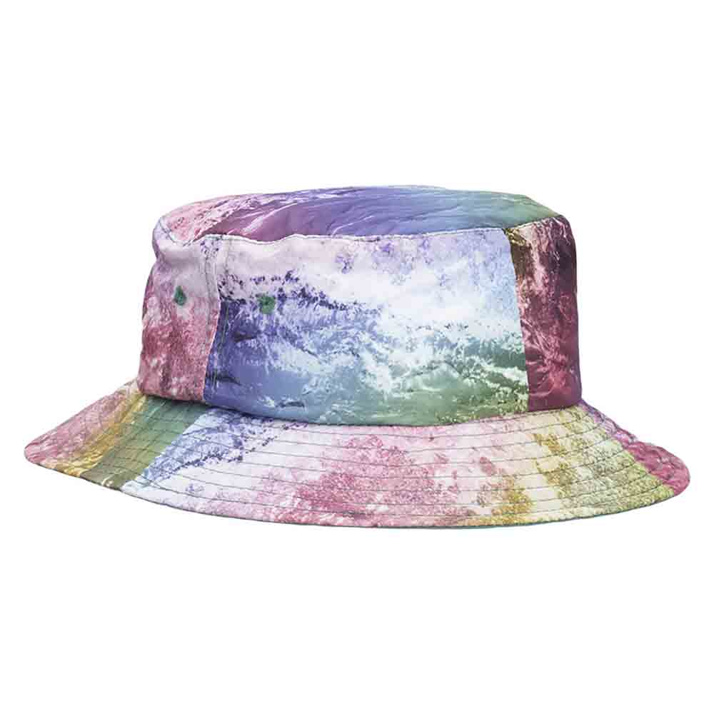 Nylon Bucket Hat with Chin Cord - Scala Kid's Bucket Hat Scala Hats C942-PK Pink Small (54 cm) 