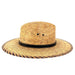 Petite Palm Leaf Safari Hat - Rustic Palm Leaf Hats Safari Hat Rustic Palm Leaf Hats    