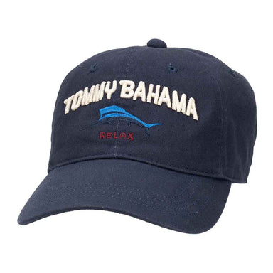 Relaxer TB Marlin Embroidered Men's Cotton Baseball Cap - Tommy Bahama Hats Cap Tommy Bahama Hats TBC22-NAVY Navy  