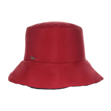 Reversible Rain Hat for Women - Scala Hats Bucket Hat Scala Hats LW799-RED Red OS 