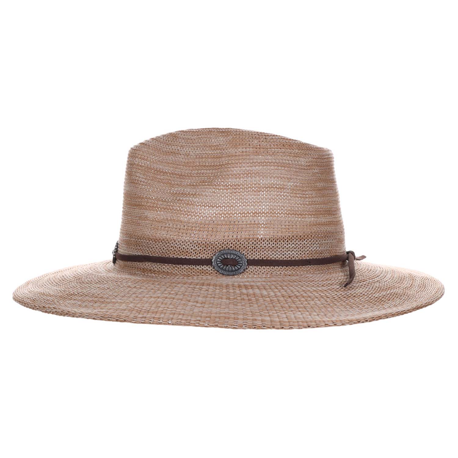 Space Dyed Knit Safari Hat with Conchos - Scala Pronto Safari Hat Scala Hats    