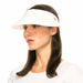 Straw Sun Visor with Coil Lace - Boardwalk Style Visor Cap Boardwalk Style Hats    