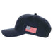 Top Gun USA Flag Structured Cotton Baseball Cap - DPC Hats Cap Dorfman Hat Co. USA66-NAVY Navy OS 