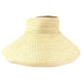 Wide Brim Braided Wrap Around  Sun Visor - Fadivo Hats Visor Cap Fadivo New York    