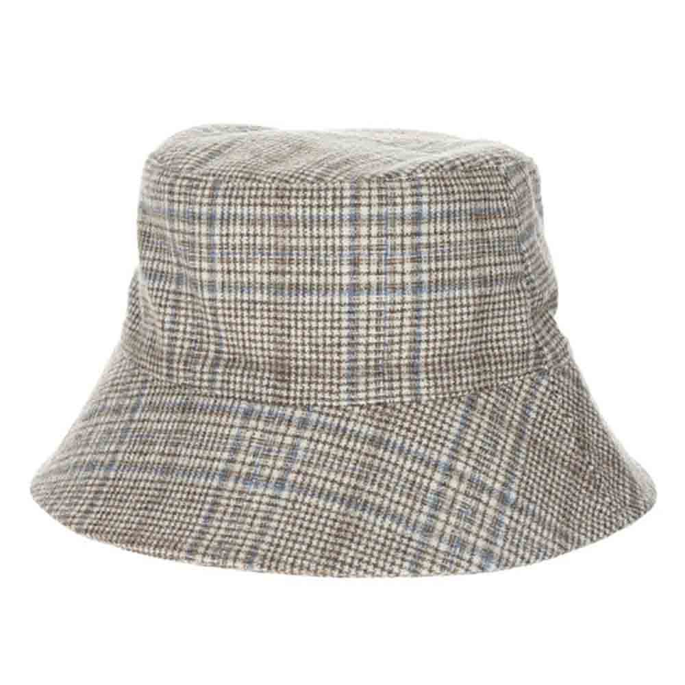 Wool Blend Scottish Tweed Bucket Hat - Scala Hats Bucket Hat Scala Hats    