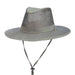 No Fly Zone Mesh Brim Safari Hat - Stetson Hats Safari Hat Stetson Hats STC198-WILLOW4 Grey XL (24") 