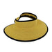 Wrap Around Sun Visor Hat with Contrast Trim by Boardwalk Visor Cap Boardwalk Style Hats    