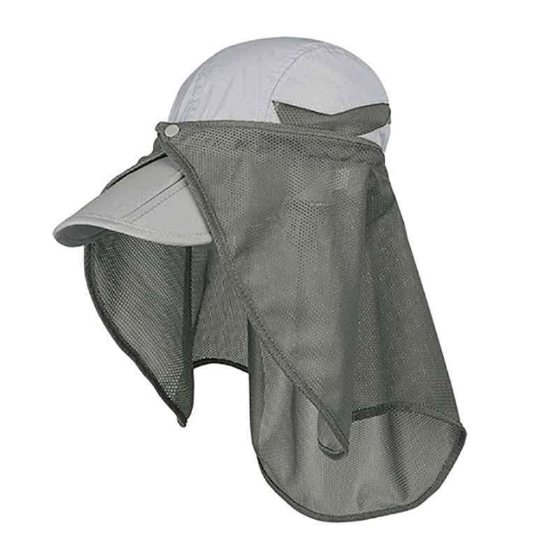 Folding-Bill UV Compact Cap by Juniper Cap MegaCI J7240GY Grey  
