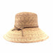 Ms. Abby Petite Palm Leaf Sun Hat with Chin Strap - Tula Hats Cloche Tula Hats    