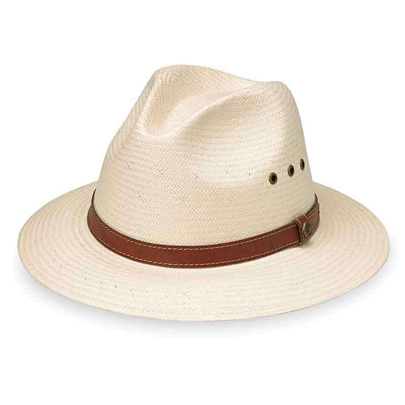 Avery Wide Brim Golf Hat - Wallaroo Hats Fedora Hat Wallaroo Hats averyNTm Ivory Medium/Large (57-59 cm) 