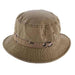Camo Underbrim Cotton Bucket Hat by DPC Global Bucket Hat Dorfman Hat Co. bh200KHM Khaki Medium (57 cm) 