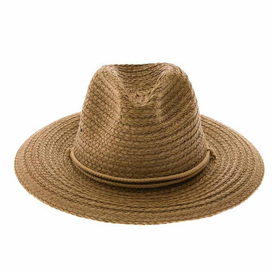 Unisex Braided Toyo Gardening Hat - Boardwalk Style Safari Hat Boardwalk Style Hats da1850bn Brown Medium (57 cm) 