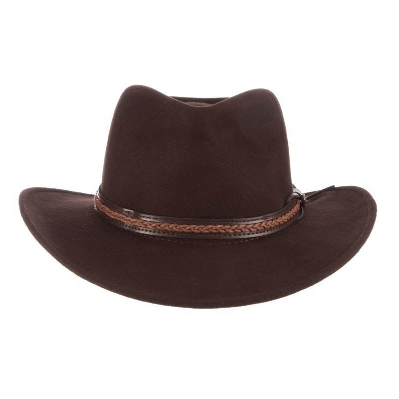 Buffalo Crushable Water Repellent Wool Felt Outback Hat - Scala Hat Safari Hat Scala Hats    