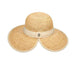 Callanan Two Tone Raffia Sun Hat Wide Brim Hat Callanan Hats WSRA498NT Natural  