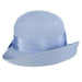 Fine Braid Summer Cloche Hat by Callanan Cloche Callanan Hats cr297bl Blue  