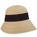 Fine Braid Summer Cloche Hat by Callanan Cloche Callanan Hats cr297nt Natural  