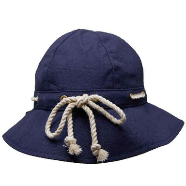 Nautical Cloche with Rope Tie by Callanan Cloche Callanan Hats    