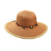Cappelli Summer Floppy Tribal Accents Wide Brim Sun Hat Cappelli Straworld csw270TC Terracotta  