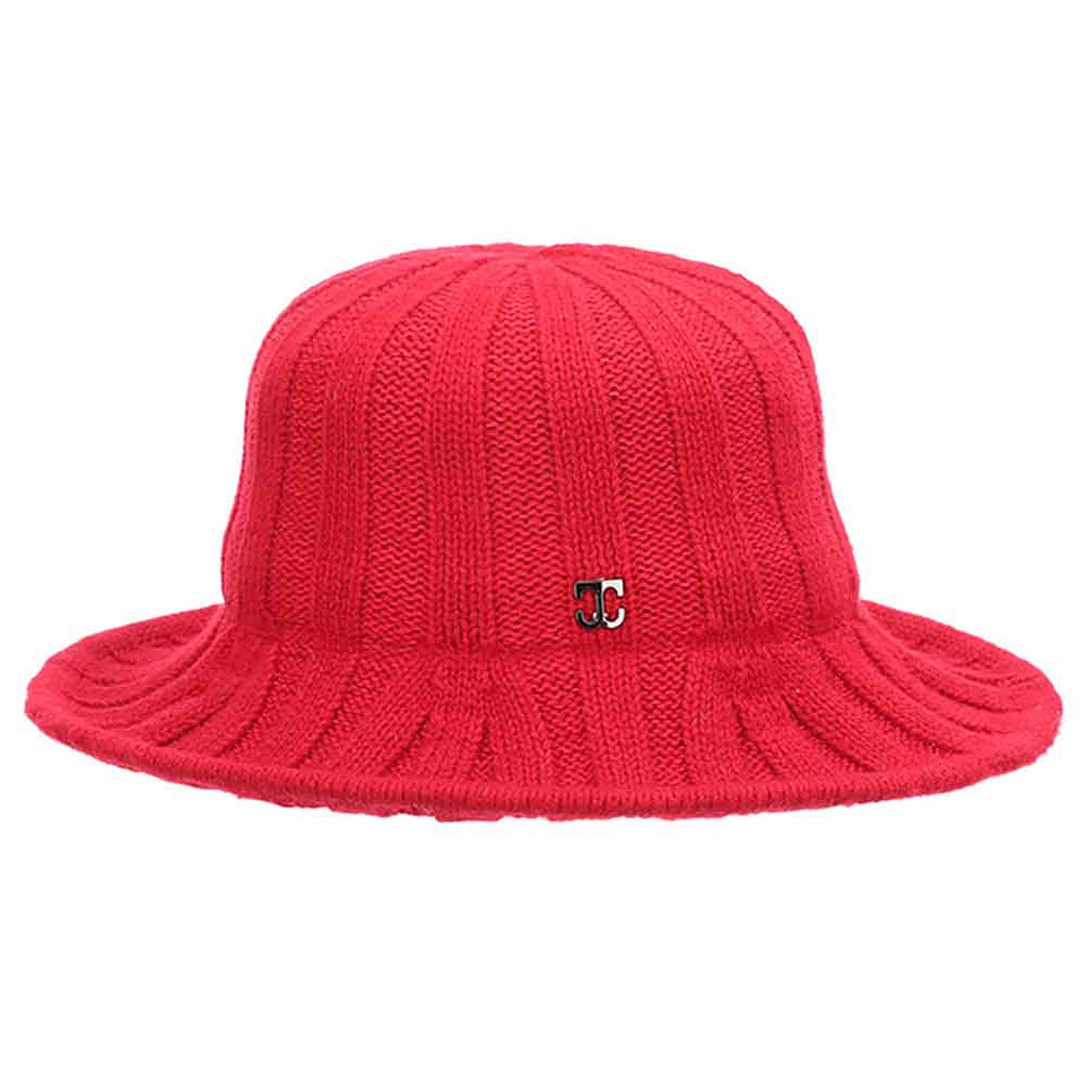 Cable Knit Cloche - J. Callanan Women's Hats Cloche Callanan Hats LV451-RD Red Medium (57 cm) 