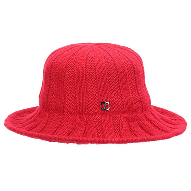 Cable Knit Cloche - J. Callanan Women's Hats Cloche Callanan Hats LV451-RD Red Medium (57 cm) 