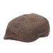 Chinos Wool Blend Flat Cap - Stetson Hat Flat Cap Stetson Hats STW372 Brown Medium 