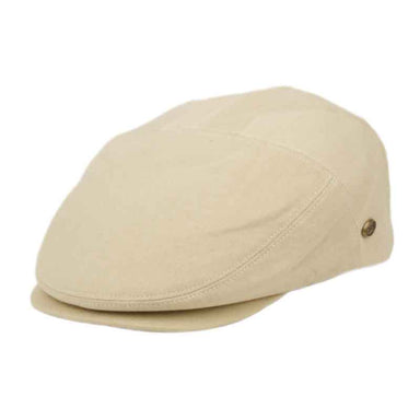 Classic Cotton Flat Cap for Men - Epoch Hats Flat Cap Epoch Hats IV4128-SM Khaki Small/Medium 