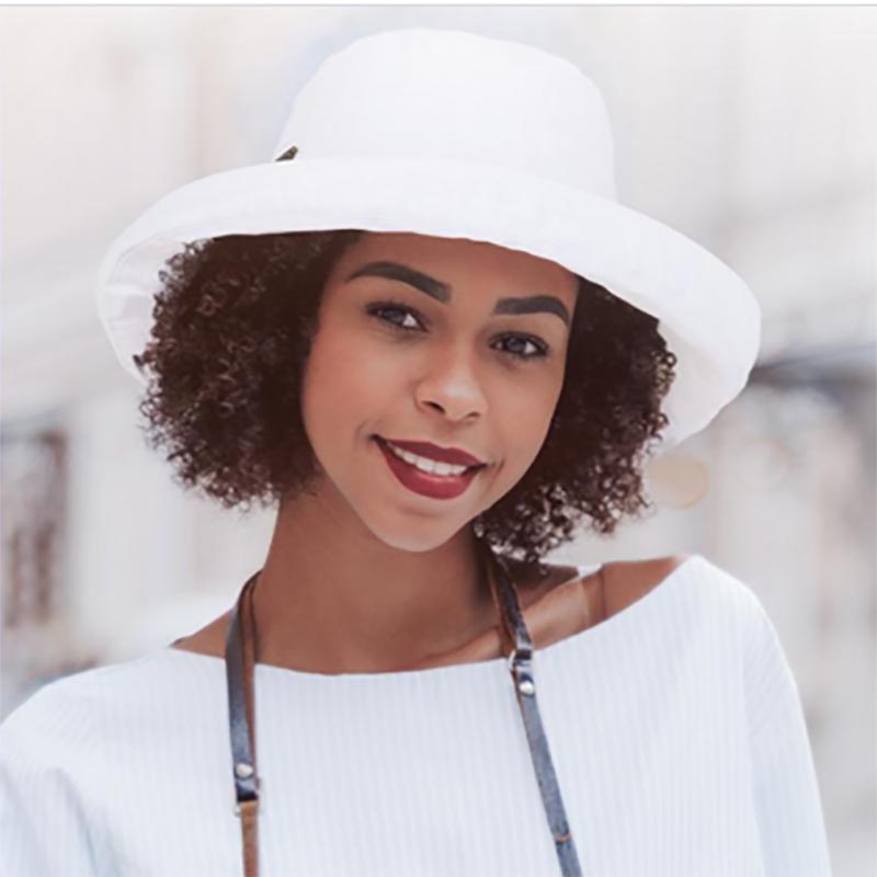 Classic Ladies Cotton Up Brim Hat - Sun 'N' Sand Hats Kettle Brim Hat Sun N Sand Hats    