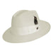 Cleveland Wool Felt Raw Edge Fedora up to 2XL - Stacy Adams Hats Safari Hat Stacy Adams Hats SAW536-IVORY2 Ivory Medium (22.5") 