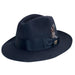 Cleveland Wool Felt Raw Edge Fedora up to 2XL - Stacy Adams Hats Safari Hat Stacy Adams Hats SAW536-NAVY2 Navy Medium (22.5") 