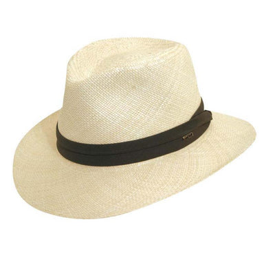 Colt Handwoven Panama Safari Hat - Scala Classico Mens Hats Panama Hat Scala Hats P227 Natural Medium 