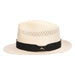 Concha Vented Shantung Fedora Hat with TB Marlin Pin - Tommy Bahama Hats Fedora Hat Tommy Bahama Hats    