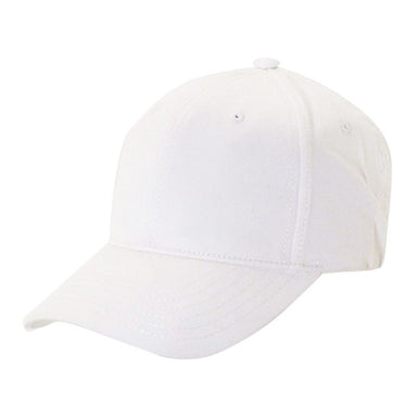 Cotton Performance Cap, White - DPC Global Hats Cap Dorfman Hat Co. BC300 White M/L 