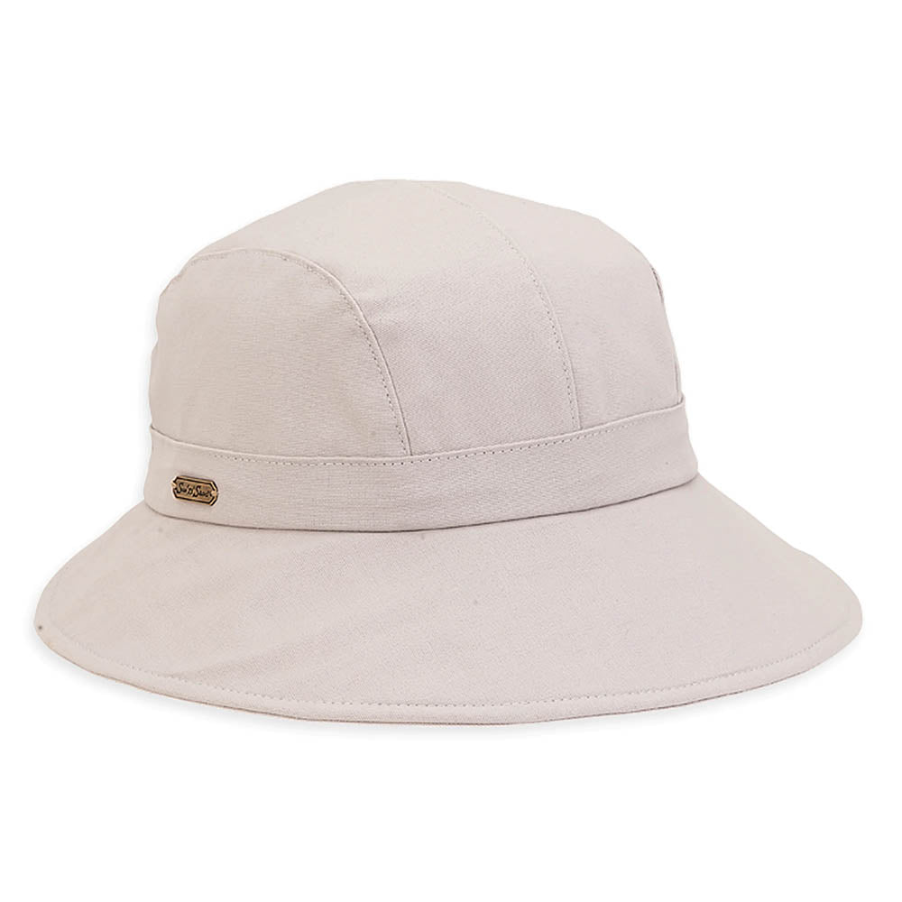 Cotton Souwestern Summer Hat - Sun 'N' Sand Hats Facesaver Hat Sun N Sand Hats hh1391N Light Grey S/M (55-57 cm) 
