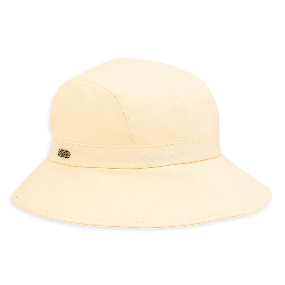 Cotton Souwestern Summer Hat - Sun 'N' Sand Hats Facesaver Hat Sun N Sand Hats hh1391M Pale Yellow S/M (55-57 cm) 