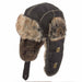 Cotton Trooper Hat with Quilted Lining - DPC Hats Trapper Hat Dorfman Hat Co. MW270 Black S/M 