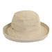 Cotton Up Turned Brim Golf Hat - Scala Hats for Women Kettle Brim Hat Scala Hats LC484-NAT Natural M/L (57 - 58 cm) 