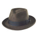 Crushable Water Repellent Wool Felt Fedora Hat - Scala Hat Fedora Hat Scala Hats DF109 Olive Medium (57 cm) 