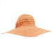 Ribbon Floppy Hat with Two Flowers Floppy Hat Jeanne Simmons    