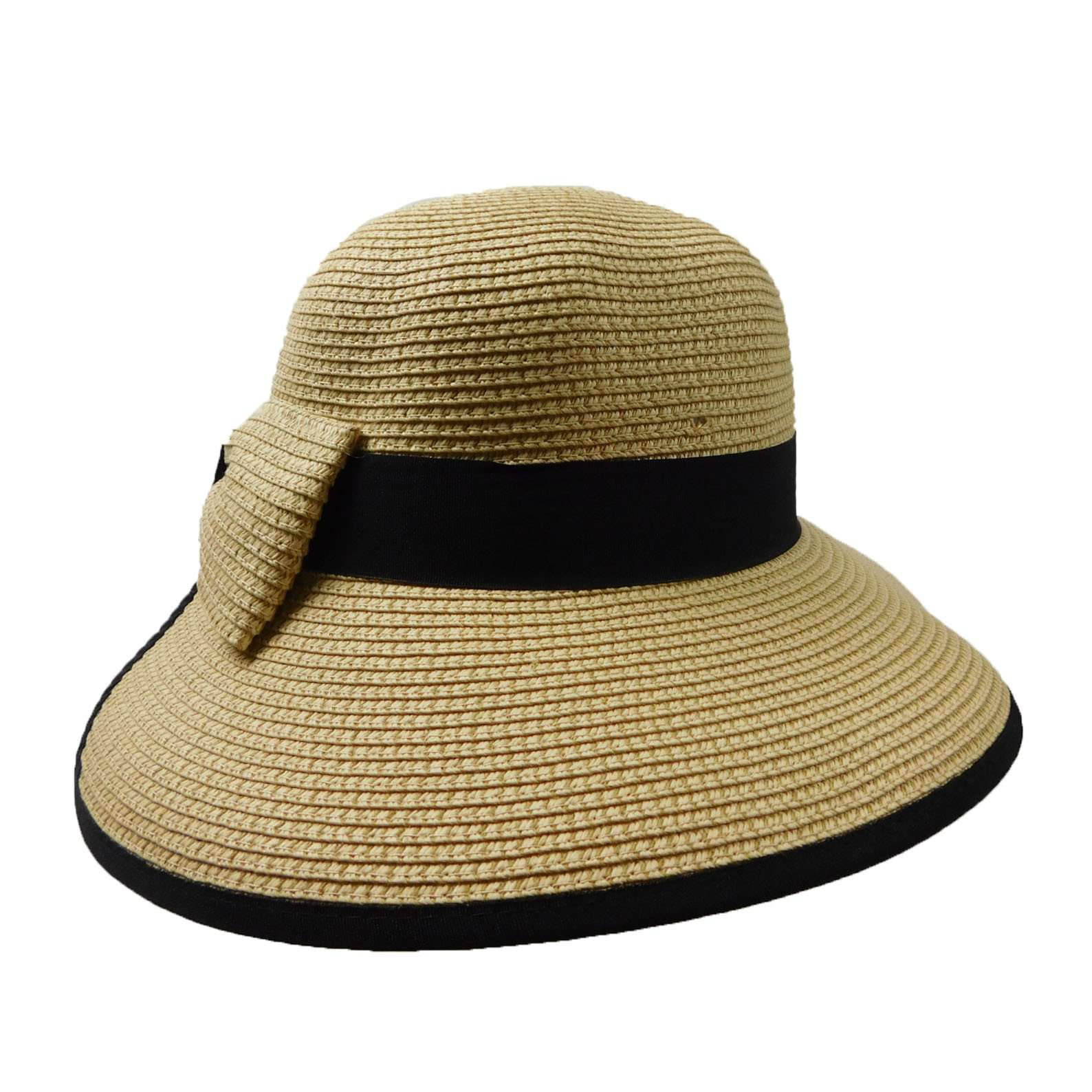 Big Brim Hat with V-Cut Back - Boardwalk Style Wide Brim Hat Boardwalk Style Hats    