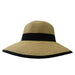 Big Brim Hat with V-Cut Back - Boardwalk Style Wide Brim Hat Boardwalk Style Hats    