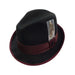 Crushable Stacy Adams Fedora Hat Fedora Hat Stacy Adams Hats MWWF929BKS Black S/M 