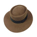 Wool Felt Bolero -Tan and Brown Bolero Hat SetarTrading Hats WWWF161TN Tan  