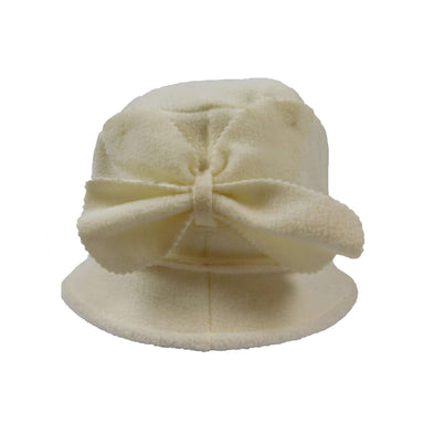 Fleece Hat with Bow Beanie Boardwalk Style Hats WWFC229IV Ivory  