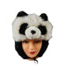 Fur Animal Hats Trapper Hat Jeanne Simmons CWFF214WH Panda  
